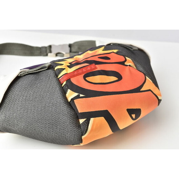 Prada Sport shoulder bag pouch Pop nylon prune gray white - Picture 9 of 11